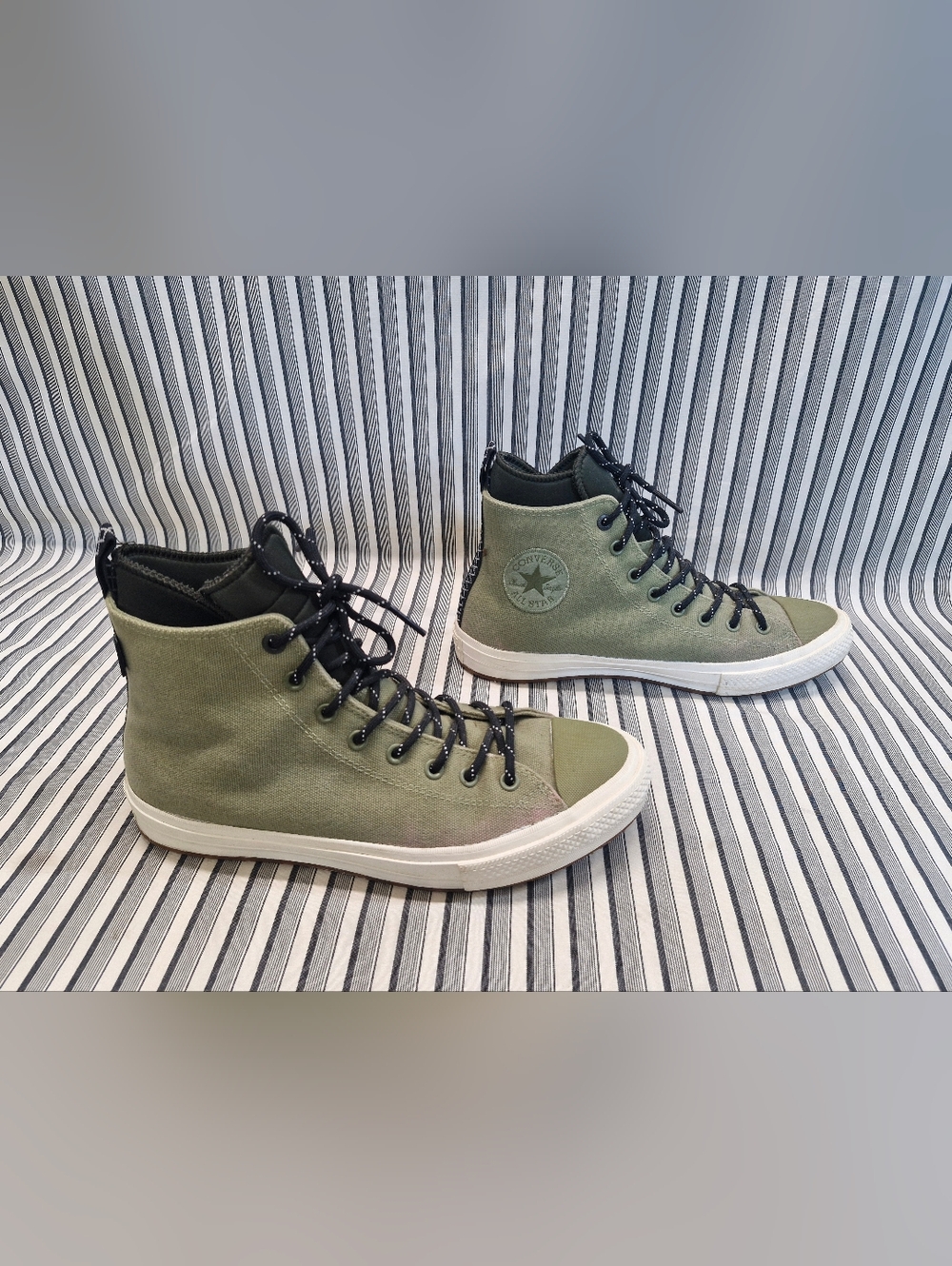 Converse Chuck Taylor All Star High Top Green Men's 11 Canvas Sneakers - Picture 3 of 16